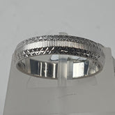 UNISEX SILVER RING 2.4GMS Ring Size M / 7 US